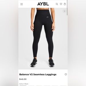 AYBL Balance V2 Seamless Leggings - Black (Medium)